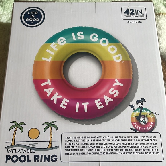 Inflatable pool ring 🏊‍♀️ ( opened ) - Picture 2 of 2